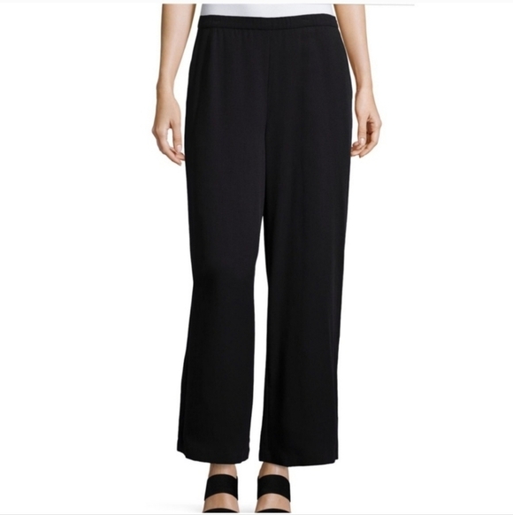 Eileen Fisher System Pull On Tencel Grain Straight Leg Pants Women's Size Medium - Picture 2 of 11
